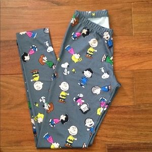 Peanuts Polyester Leggings, Size S
